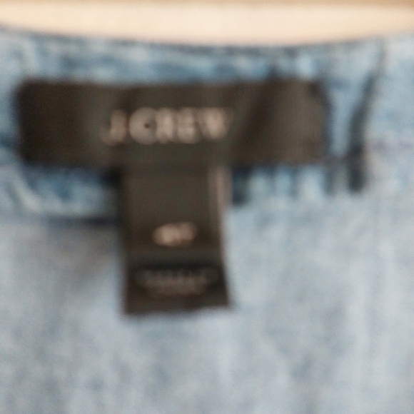 J. Crew Long Sleeve Chambry Embroidered V-neck Top- size 4T - Picture 4 of 7